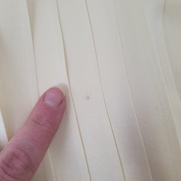 80s Christian Dior 100Silk Pleated Blouse Puff Lantern Sleeve Soft Silky - Picture 3 of 16